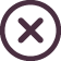 Ícone em formato de x